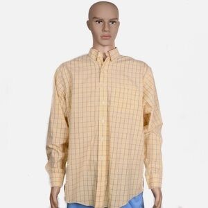 Brooks Brothers 346 Men's Shirt Long Sleeve Size L Reg